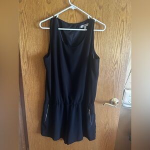 Jennifer Lopez Black Sleeveless Romper gently worn